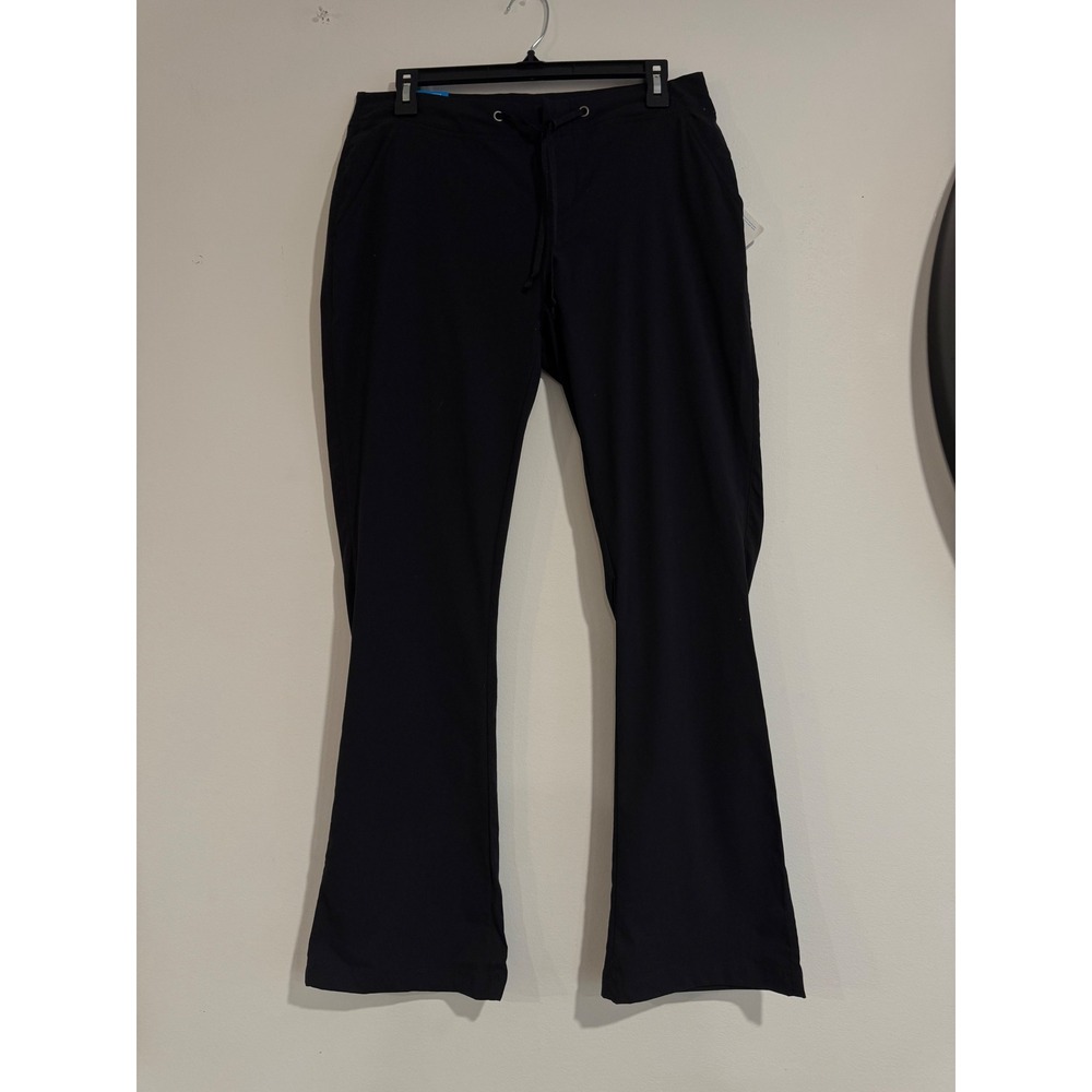 Columbia Sonora Pass Pants Womens 8 Black Straight Leg Active Fit Lightweight
